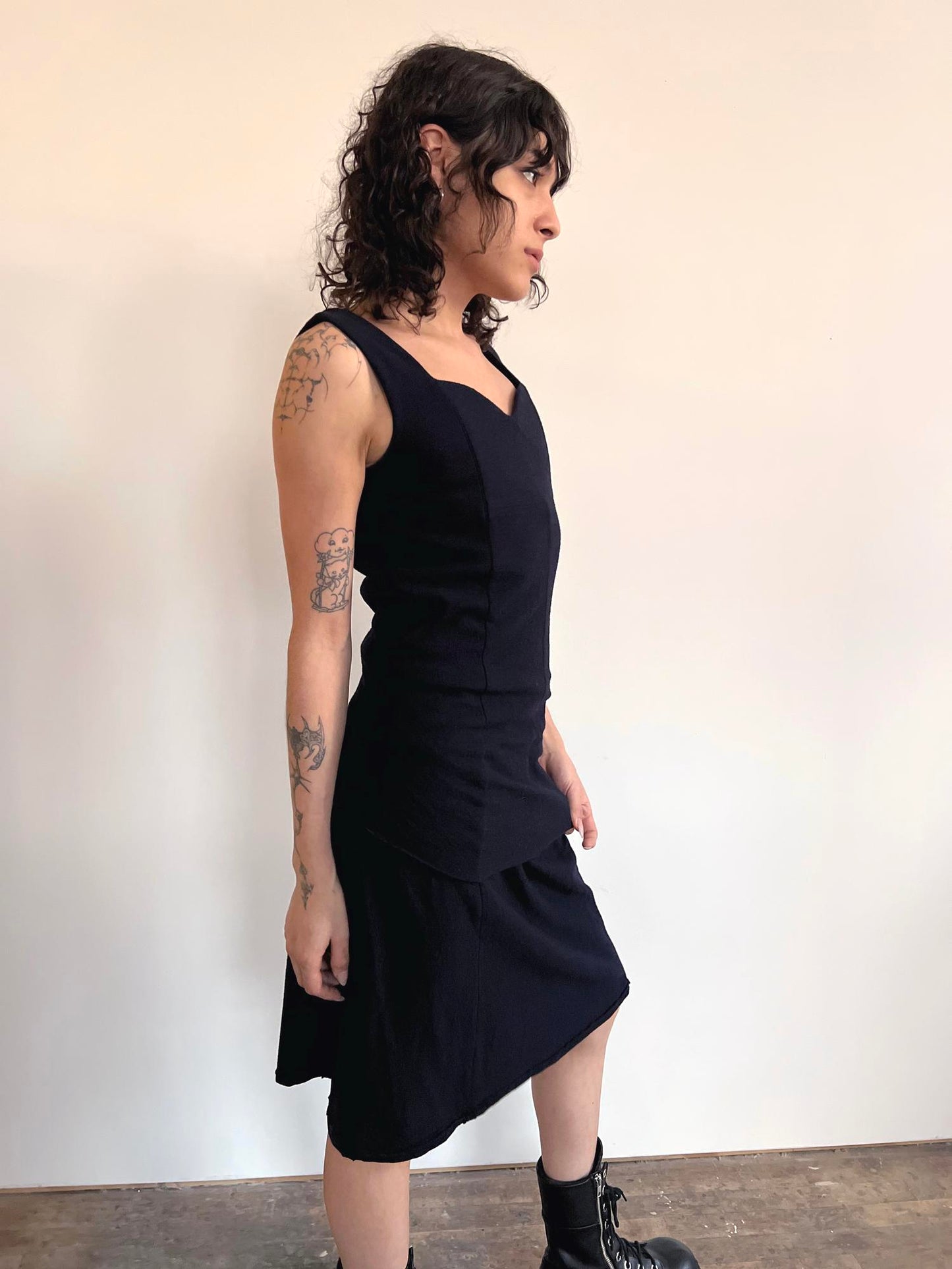 Zucca Wool Layered Dress