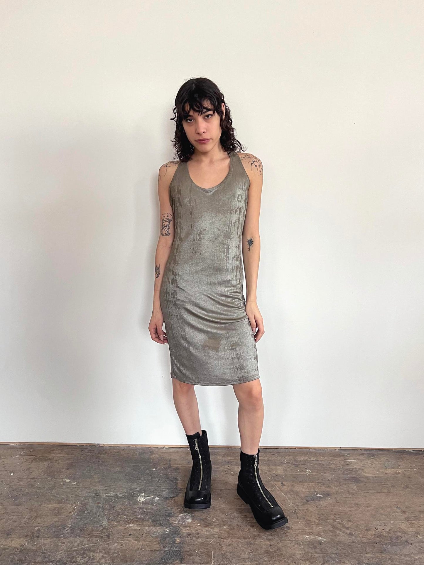 Antonio Berardi Metallic Dress