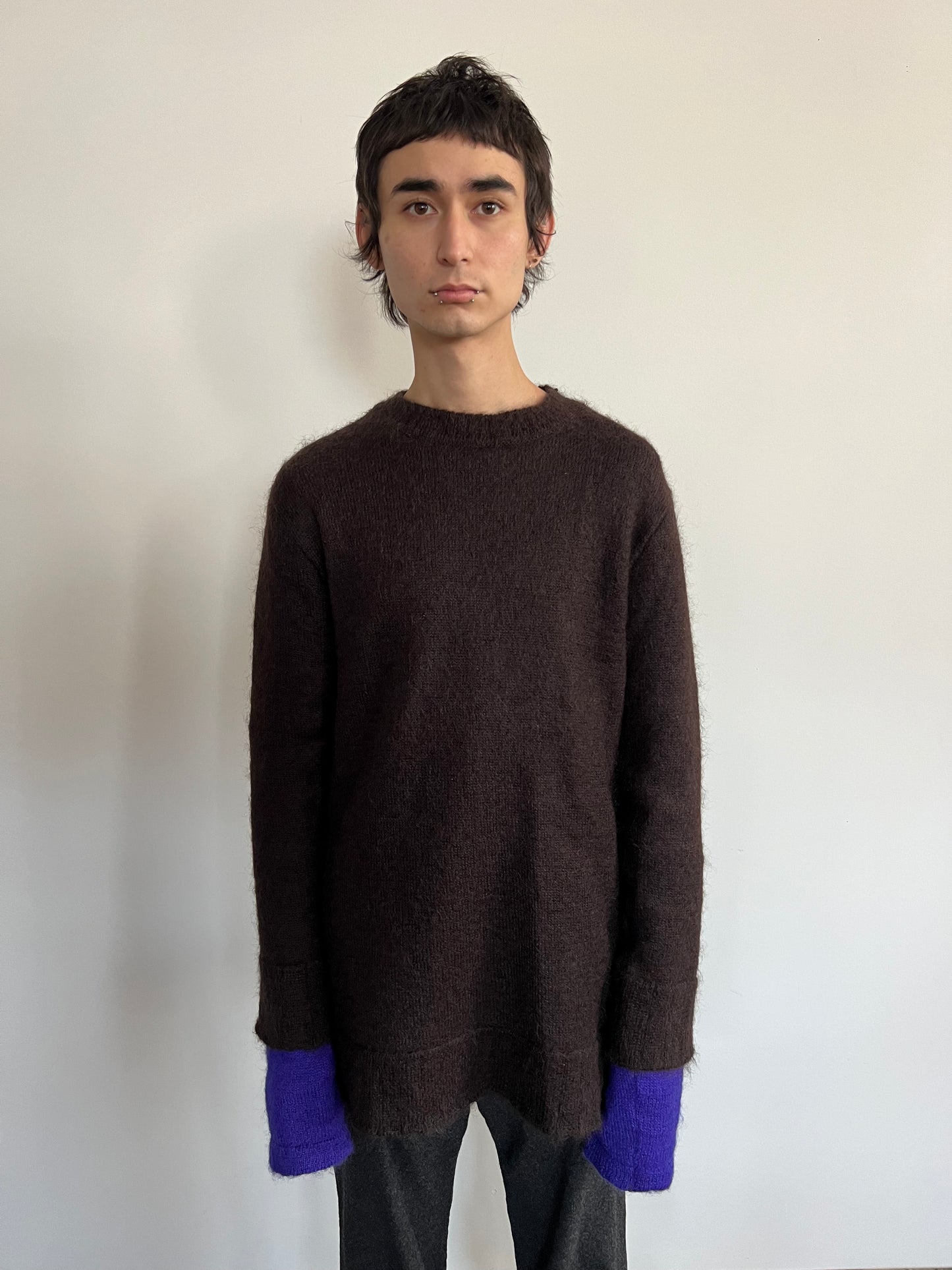 Dirk Bikkembergs Mohair Double Sleeve Sweater