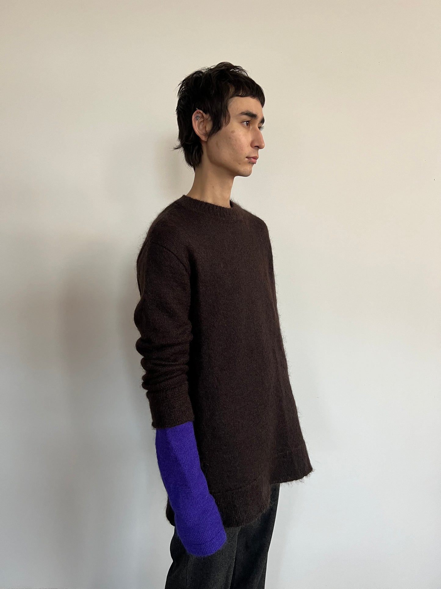 Dirk Bikkembergs Mohair Double Sleeve Sweater