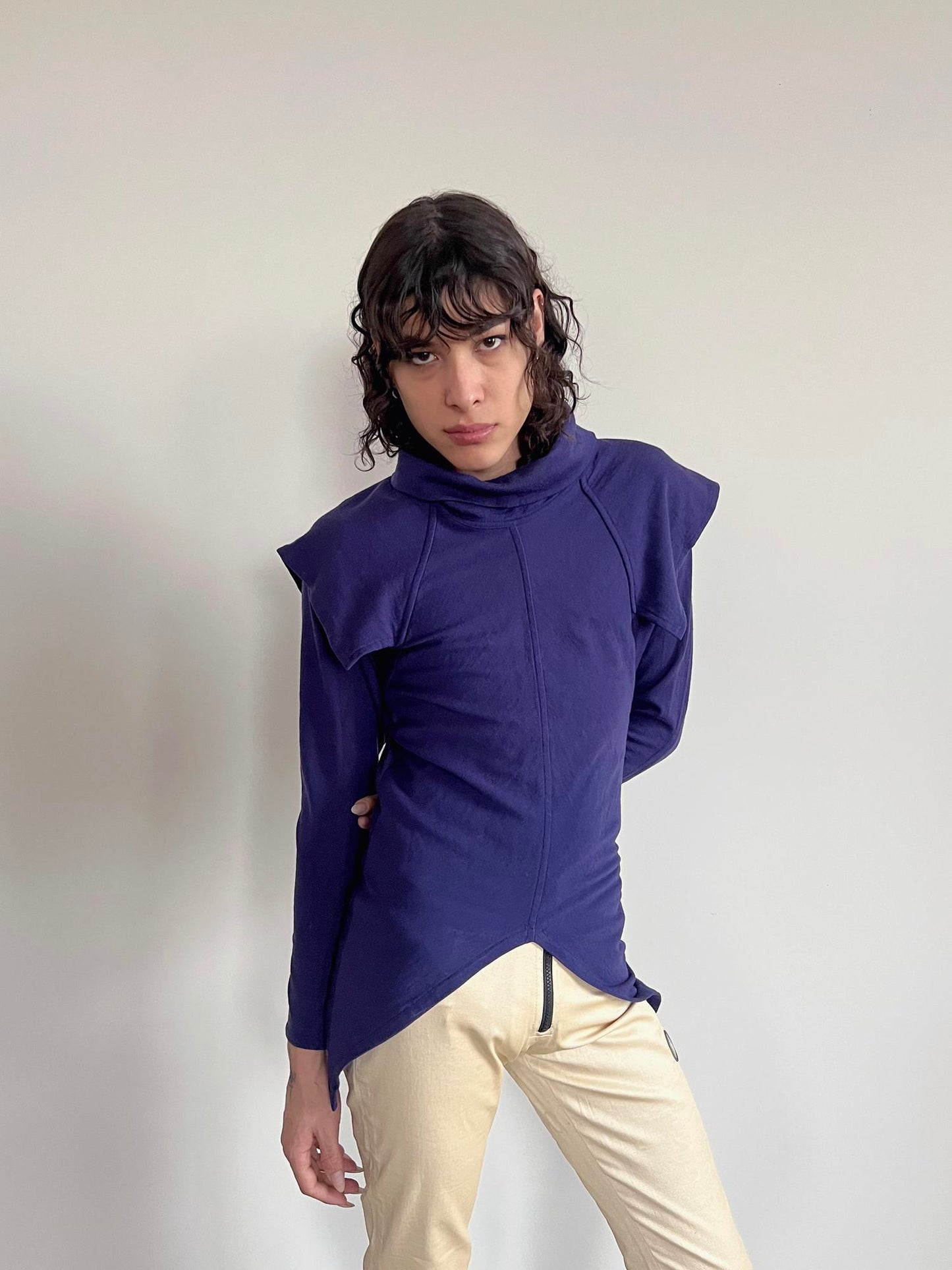 Takezo Purple Panel Shirt